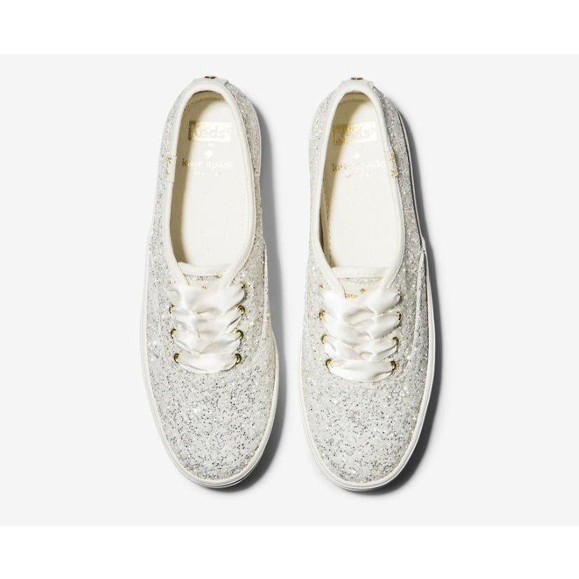 kate spade x keds womens white glitter sneakers size 6.5 Bridal Celebrate  Party | eBay